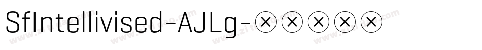 SfIntellivised-AJLg字体转换
