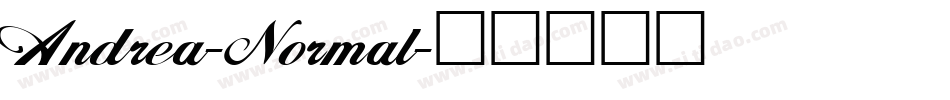 Andrea-Normal字体转换