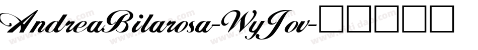 AndreaBilarosa-WyJov字体转换