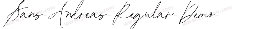 Sans-Andreas-Regular-Demo字体转换