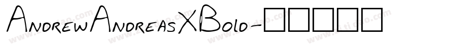AndrewAndreasXBold字体转换