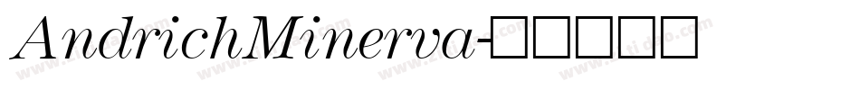 AndrichMinerva字体转换