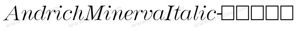 AndrichMinervaItalic字体转换