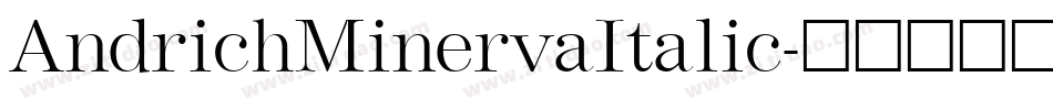 AndrichMinervaItalic字体转换