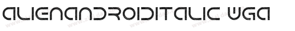 AlienAndroidItalic-WGa4字体转换