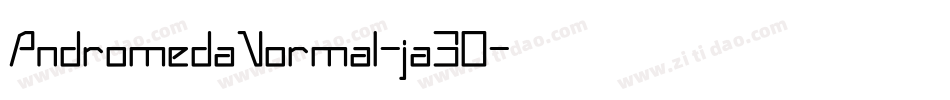 AndromedaNormal-ja30字体转换