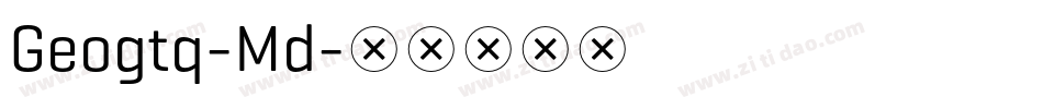 Geogtq-Md字体转换
