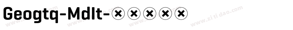 Geogtq-MdIt字体转换
