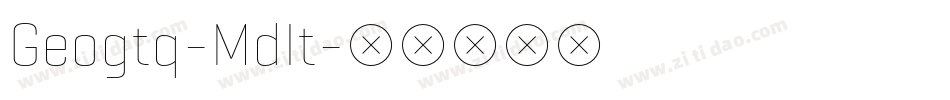 Geogtq-MdIt字体转换