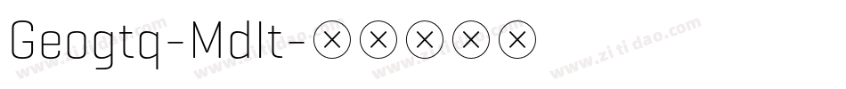 Geogtq-MdIt字体转换