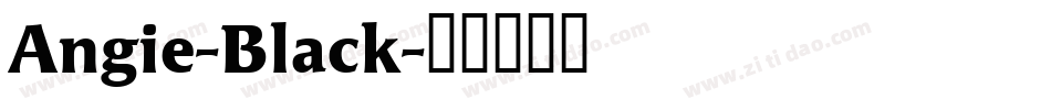 Angie-Black字体转换