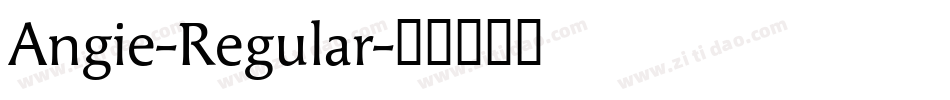 Angie-Regular字体转换