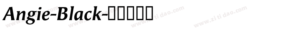 Angie-Black字体转换