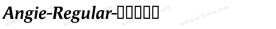 Angie-Regular字体转换