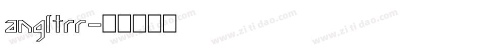 angltrr字体转换