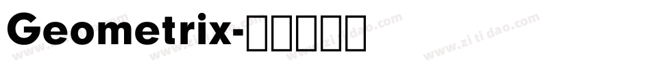 Geometrix字体转换