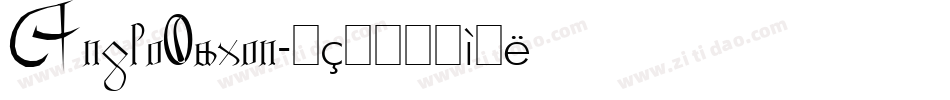AngloSaxon字体转换