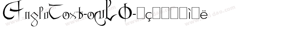 AngloText-e5LO字体转换