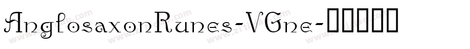 AnglosaxonRunes-VGne字体转换