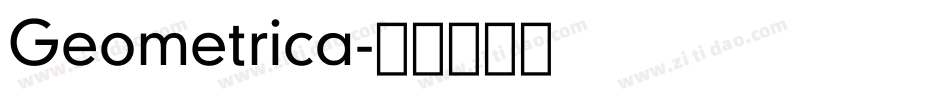 Geometrica字体转换