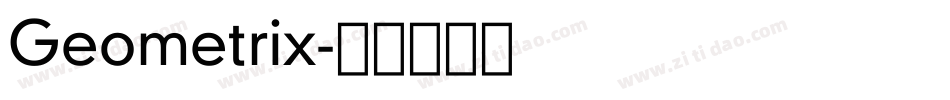 Geometrix字体转换