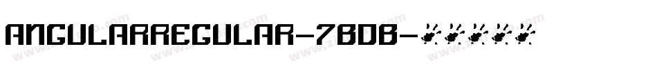 AngularRegular-7BDB字体转换