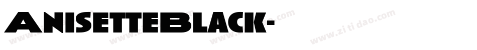 AnisetteBlack字体转换