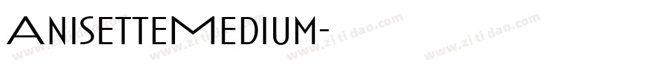 AnisetteMedium字体转换