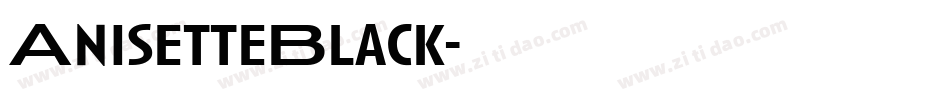 AnisetteBlack字体转换