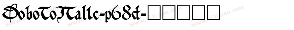 DobotoItalic-p68d字体转换
