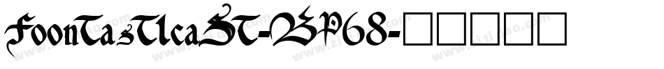 FoontasticaSt-BP68字体转换