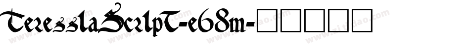 TeressiaScript-e68m字体转换