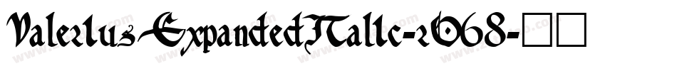 ValeriusExpandedItalic-rO68字体转换