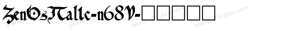 ZenOsItalic-n68V字体转换