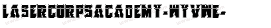 LaserCorpsAcademy-WyVwE字体转换