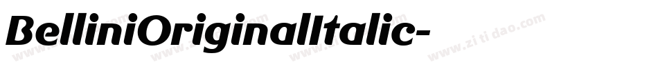 BelliniOriginalItalic字体转换