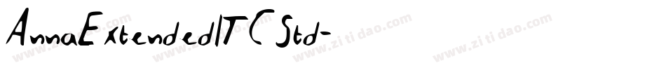 AnnaExtendedITCStd字体转换