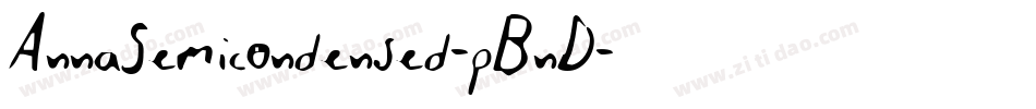 AnnaSemicondensed-pBnD字体转换