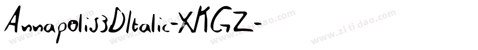 Annapolis3DItalic-XKGZ字体转换
