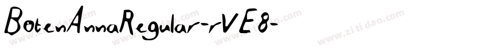 BotenAnnaRegular-rVE8字体转换