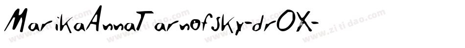 MarikaAnnaTarnofsky-drOX字体转换