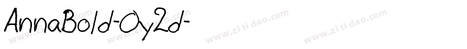 AnnaBold-Oy2d字体转换