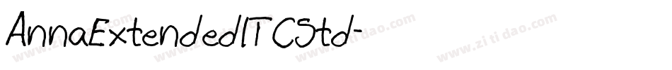 AnnaExtendedITCStd字体转换