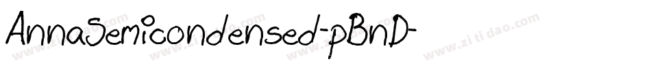 AnnaSemicondensed-pBnD字体转换