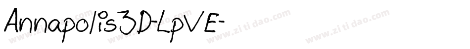 Annapolis3D-LpVE字体转换