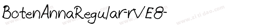 BotenAnnaRegular-rVE8字体转换