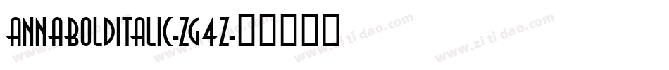 AnnaBolditalic-Zg4Z字体转换