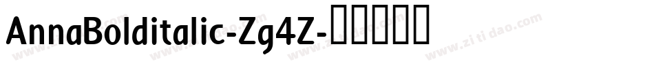 AnnaBolditalic-Zg4Z字体转换