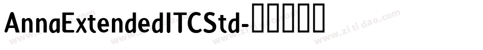 AnnaExtendedITCStd字体转换