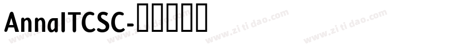 AnnaITCSC字体转换